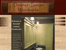 Tablet Screenshot of dovetailcustomwoodworks.com